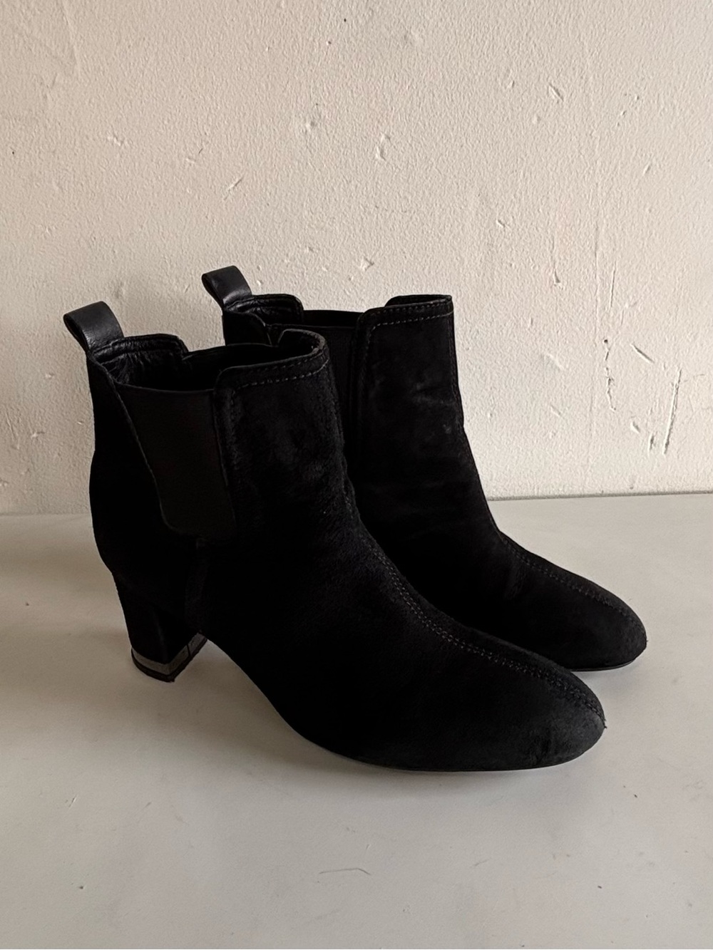 Tory Burch Black Suede Ankle Boots